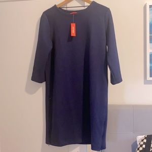 NWT navy scuba 3/4 sleeve dress